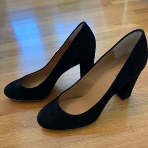 Olive Suede Pumps - JCrew Black NWT
